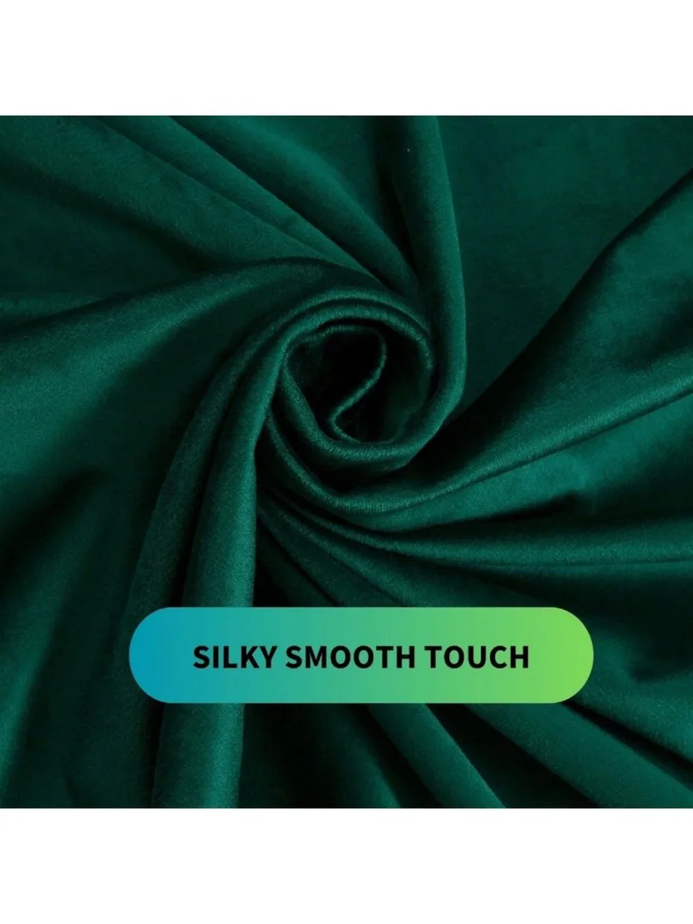 Luxurious Emerald Green Velvet Curtains, 52
